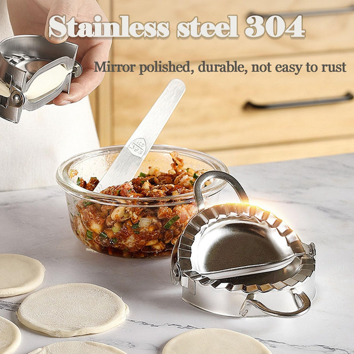 Edelstahl Ravioli Mold, Edelstahl Dumpling Maker Teigtaschenformer, Tortellini Form Maultaschen,Dump