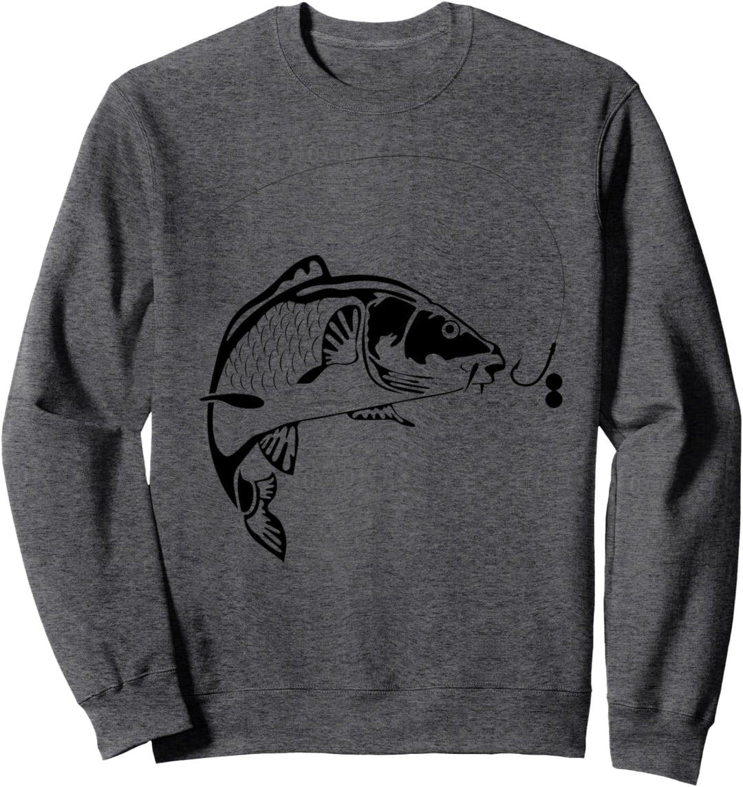 Karpfen Tshirt Angel Shirt für Angler mit Fisch Mann Frau Sweatshirt