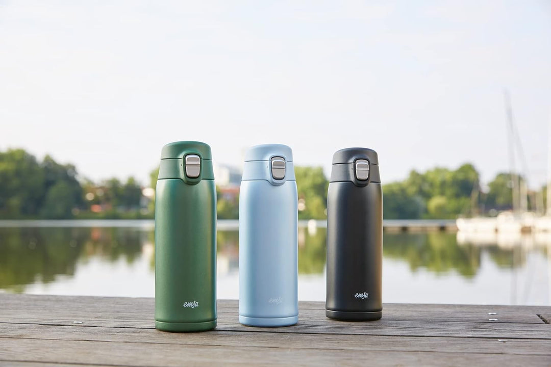 Emsa N21517 Travel Mug Light Isolierbecher | Fassungsvermögen: 0,4 L | extra-schlankes Format | Leic