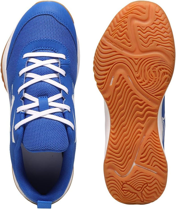 PUMA Unisex Kinder Varion Li JrIndoor Court Shoe 34 EU Puma Team Royal Puma White Gum, 34 EU Puma Te