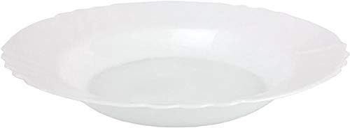 Bormioli Rocco 12er Set EBRO Suppenteller, tiefer Teller, 23,5 cm, 300 ml, Opal-Hartglas