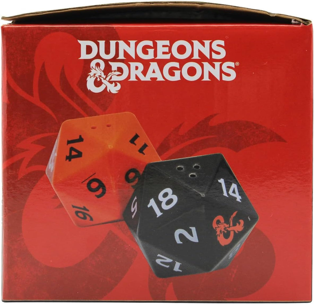 Joytoy Dungeons &amp; Dragons D20 Würfel 3D Salz- und Pfefferstreuer | Keramik, Geschenkpackung, 17,5x10