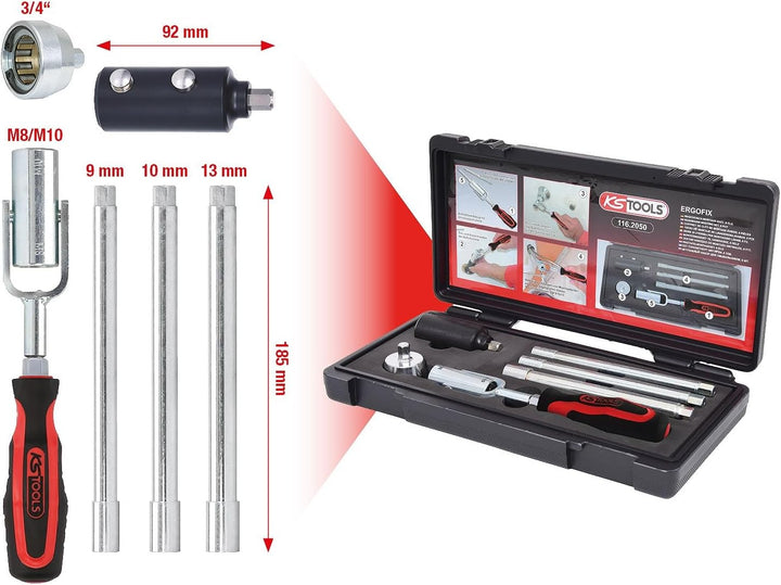KS Tools 116.2050 Waschtisch-Montage-Satz, 6-tlg