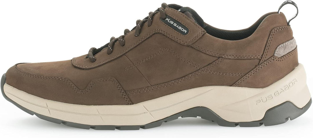 Pius Gabor Herren Sneaker Low,Halbschuhe,zertifiziertes Leder,Wechselfussbett 41 EU Braun Espresso 2