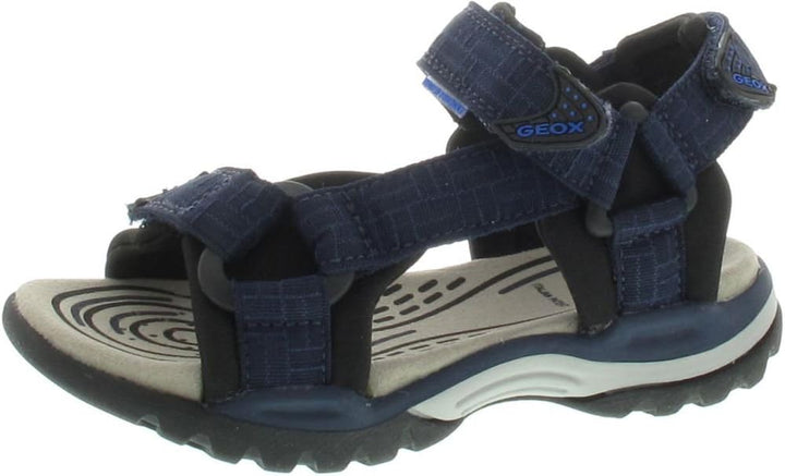 Geox Jungen J Borealis Boy D Sandalen 28 EU Dk Navy Black, 28 EU Dk Navy Black