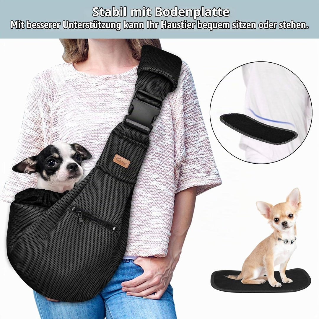 CUBY Hundetragetasche, Sommer Tragetücher Hunde Kleine Hunde Katze Netz Schlinge Tragetuch Single Sc