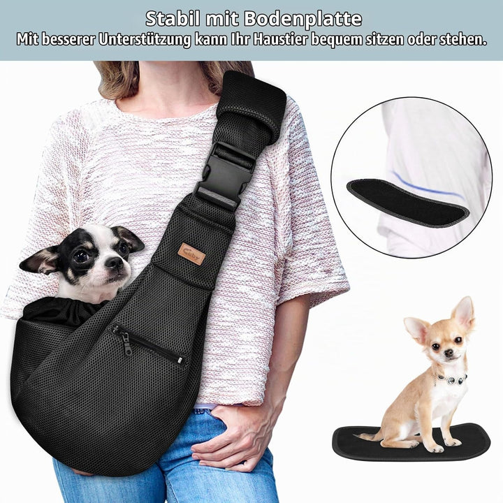 CUBY Hundetragetasche, Sommer Tragetücher Hunde Kleine Hunde Katze Netz Schlinge Tragetuch Single Sc