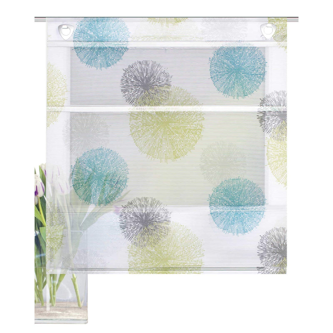 Home Fashion MAGNETROLLO BAMBUSOPTIK Rawlins, BLAU GRÜN, 130 X 60 cm