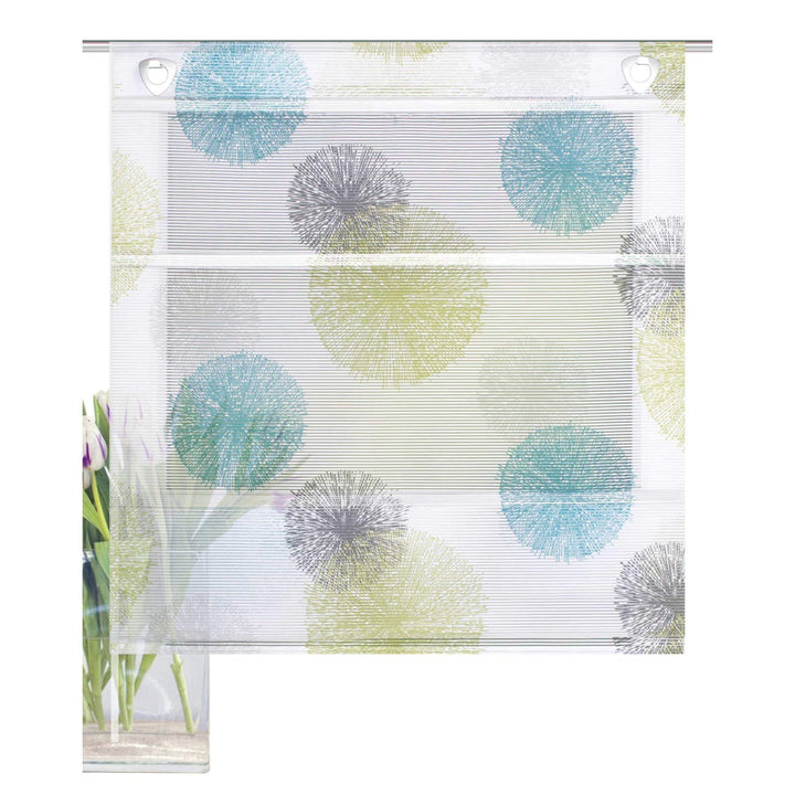 Home Fashion MAGNETROLLO BAMBUSOPTIK Rawlins, BLAU GRÜN, 130 X 60 cm