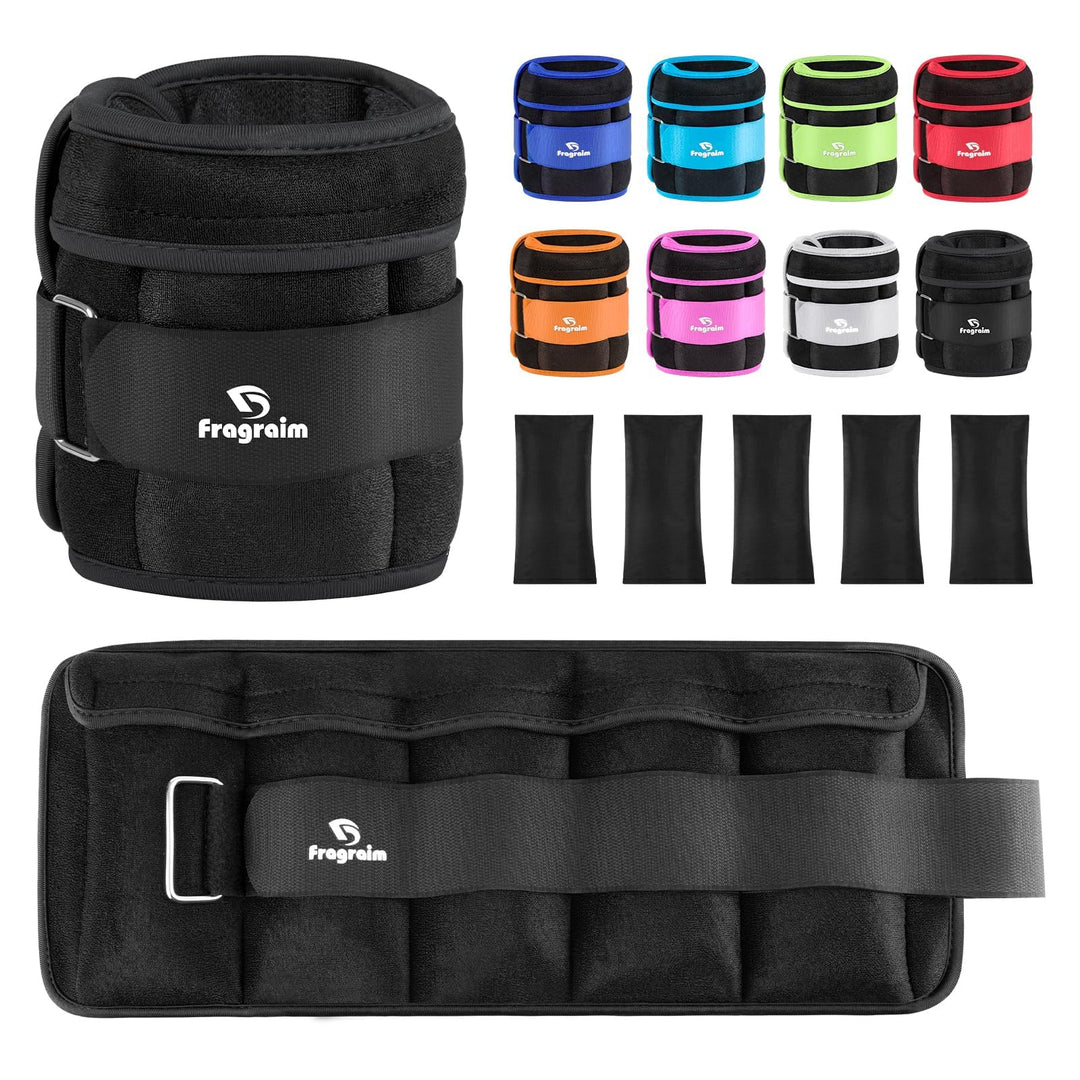 Gewichte für Beine und Arme, Verstellbares Gewichtsmanschetten fuss, Paar(2er Set) von 1.5kg-10kg Ge