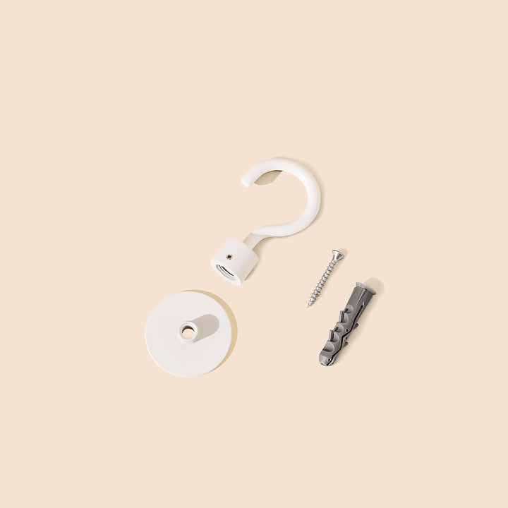 Relight Hook Up, Deckenhaken aus Messing, Weiss - 3 Stück Weiss 3 Stück, Weiss 3 Stück