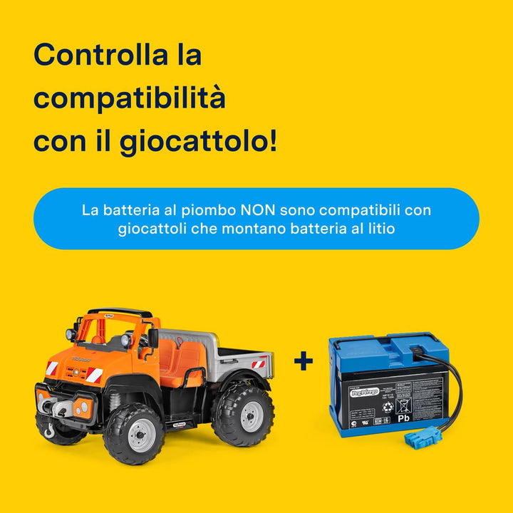 Peg Perego KB0036 - Batterie, 12 V 12 V, 12 Ah 12 V, 12 Ah