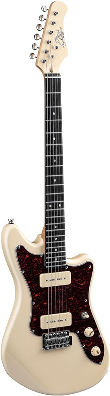 Eko Camaro VR 2-90 Cream E-Gitarre mit Pick-Up P-90, Creme