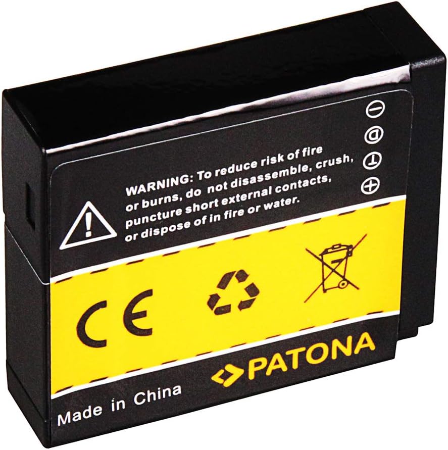 PATONA 2X Akku DMW-BLH7 / BLH7E Kompatibel mit Panasonic Lumix DMC-GM1 DMC-GM5 DMC-GF7 DC-GX800 DMW-