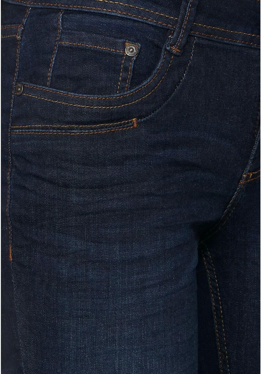 STREET ONE Damen Jeanshose Casual A376540 26W / 30L Dark Indigo Used Wash, 26W / 30L Dark Indigo Use