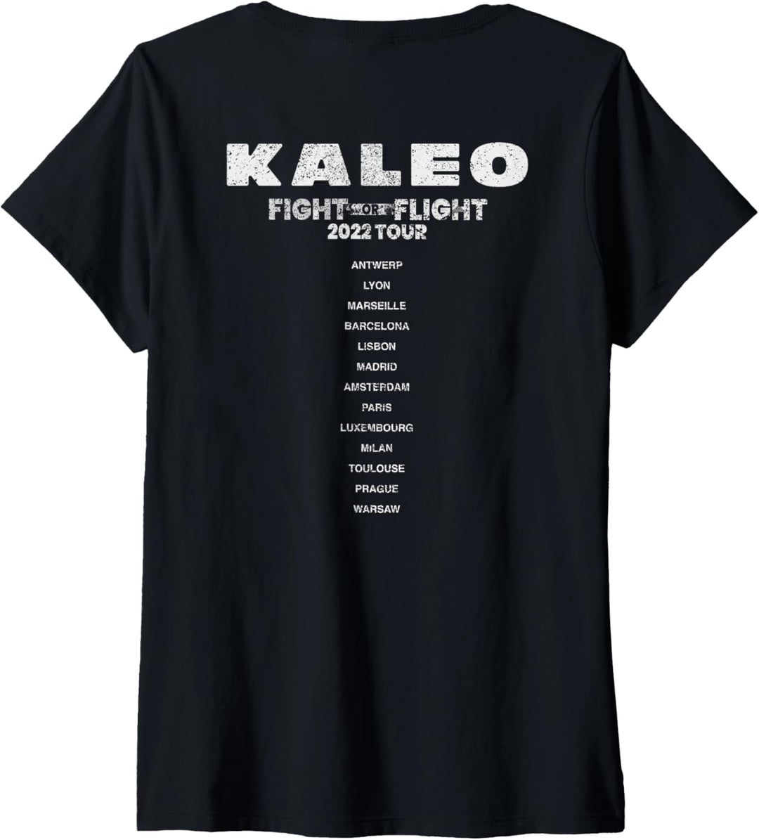 Kaleo Glacier Logo T-Shirt mit V-Ausschnitt