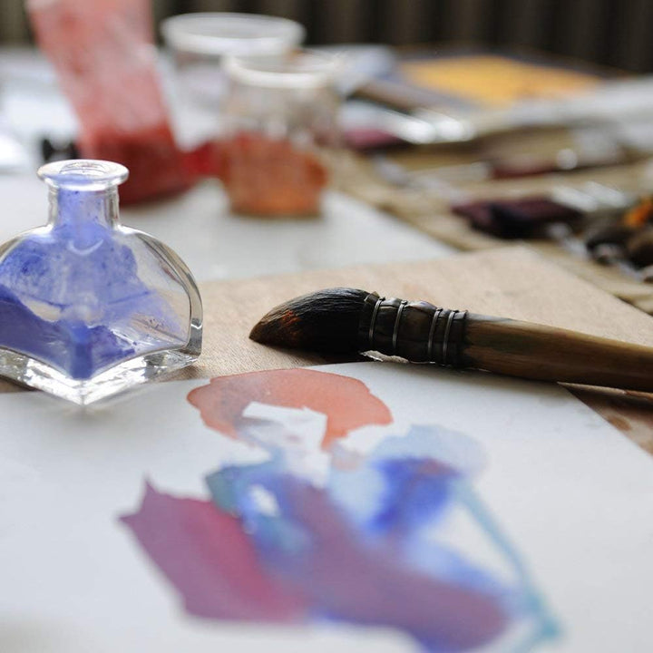 CANSON Aquarellmalerei Canson Erbe Block geklebt 4 Seiten 20 Blatt Körnung satiniert Satinierte Körn