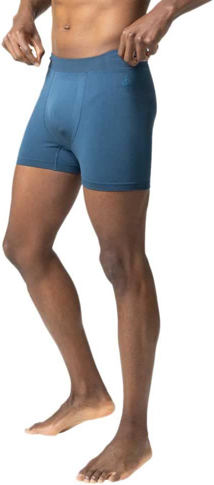Odlo Herren Performance Dry Funktionsunterwäsche Boxershorts S Blue Wing Teal - Saxony Blue, S Blue