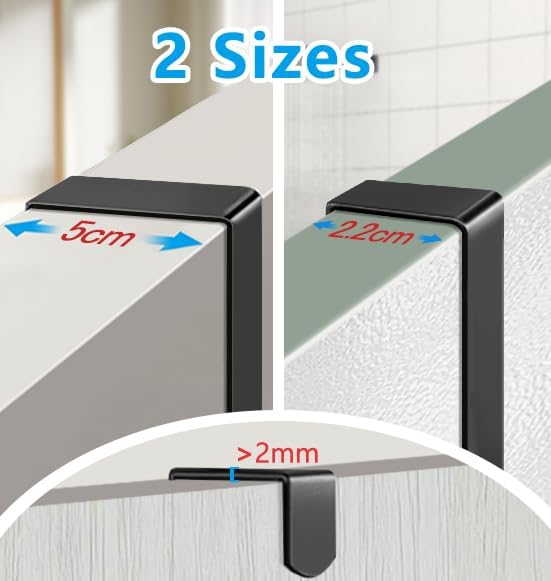 Wuciray Tür Hängeorganizer Metall Regal Türregal Küche Organizer Gewürzregal Badregal Ohne Bohren 6