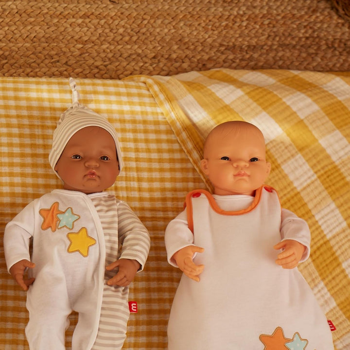 Miniland Puppenzubehör, Schlafsack 38-40cm, weiss, 31221