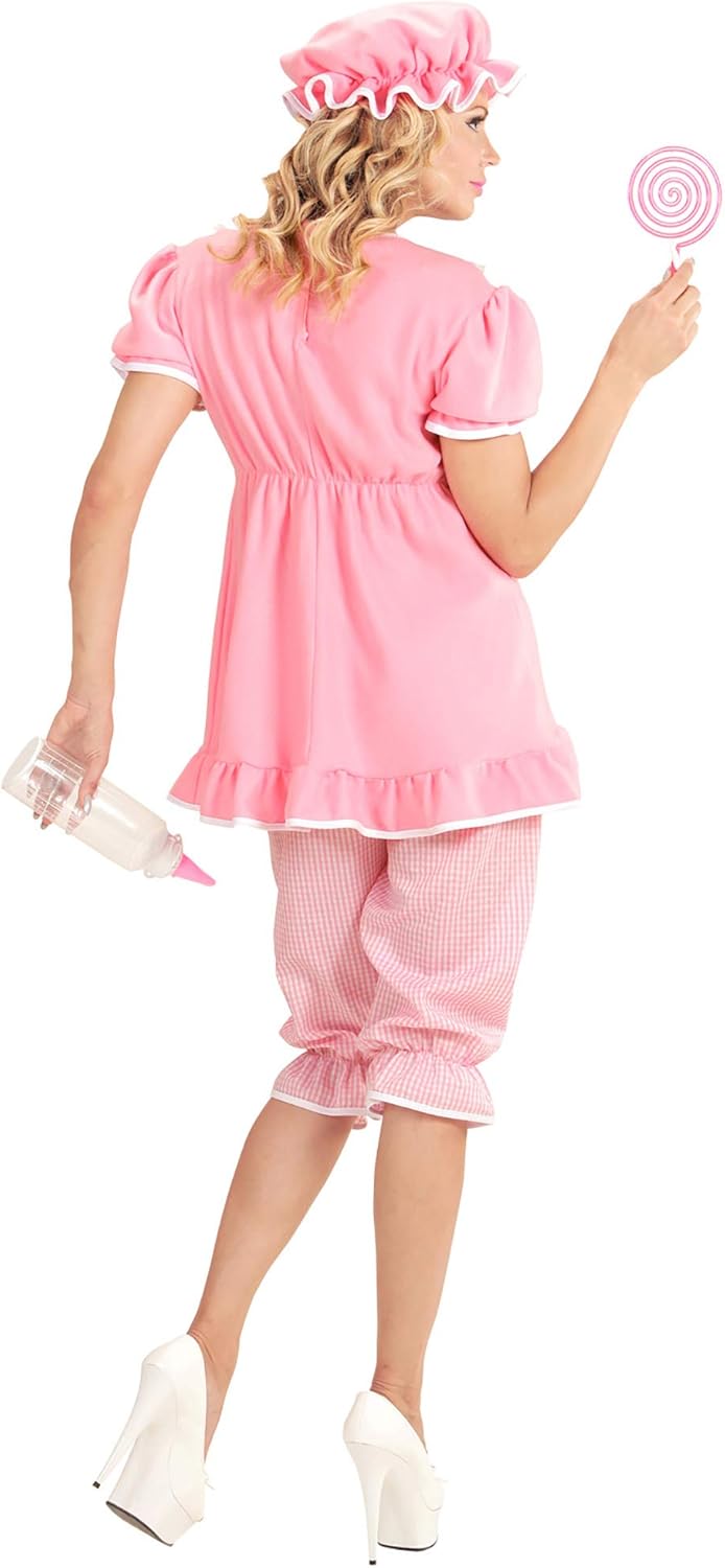 W WIDMANN MILANO Party Fashion - Kostüm Riesen Baby, Mädchen oder Junge, Faschingskostüme S Rosa, S