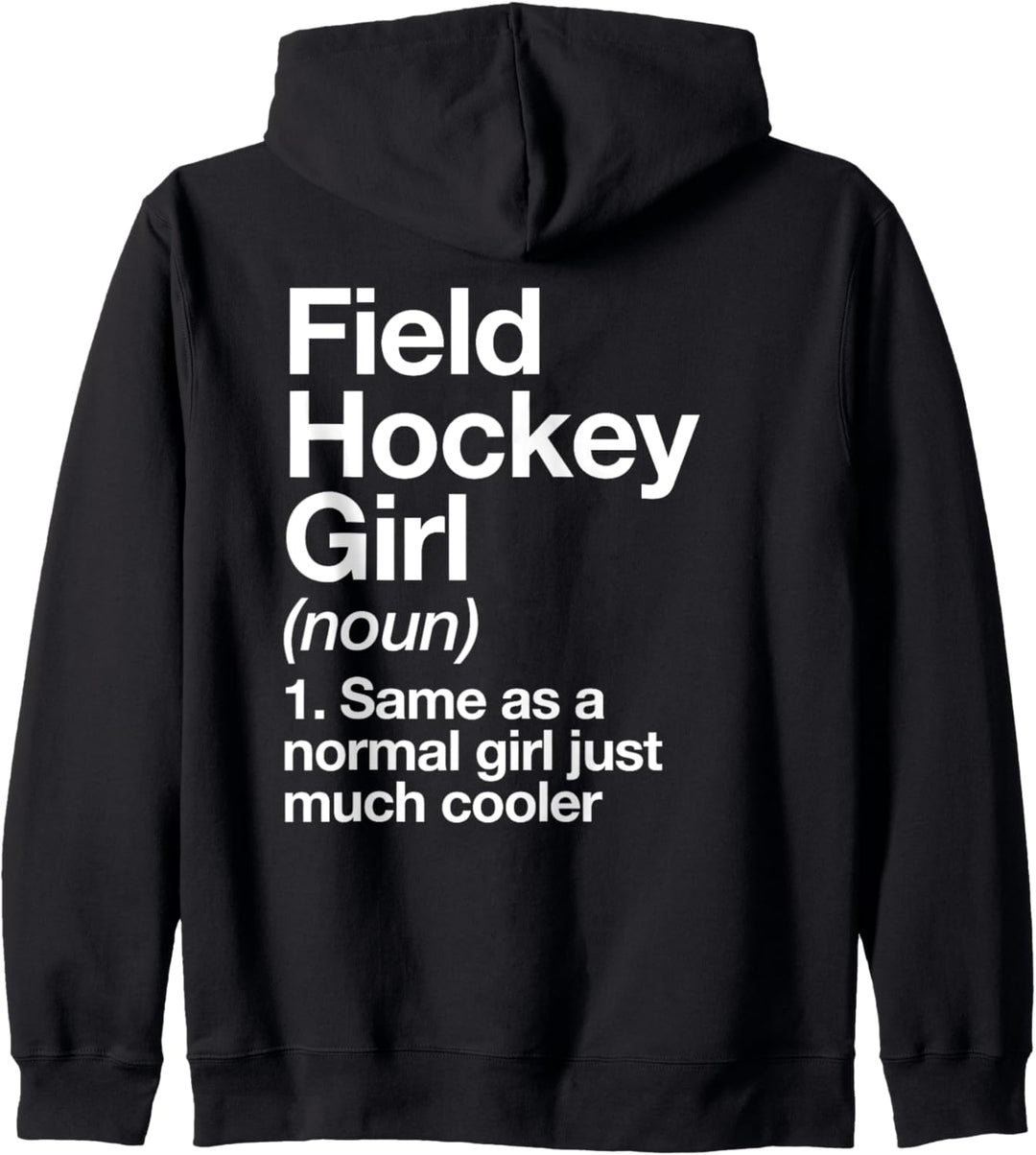 Feldhockey Mädchen Definition Funny Sport Kapuzenjacke