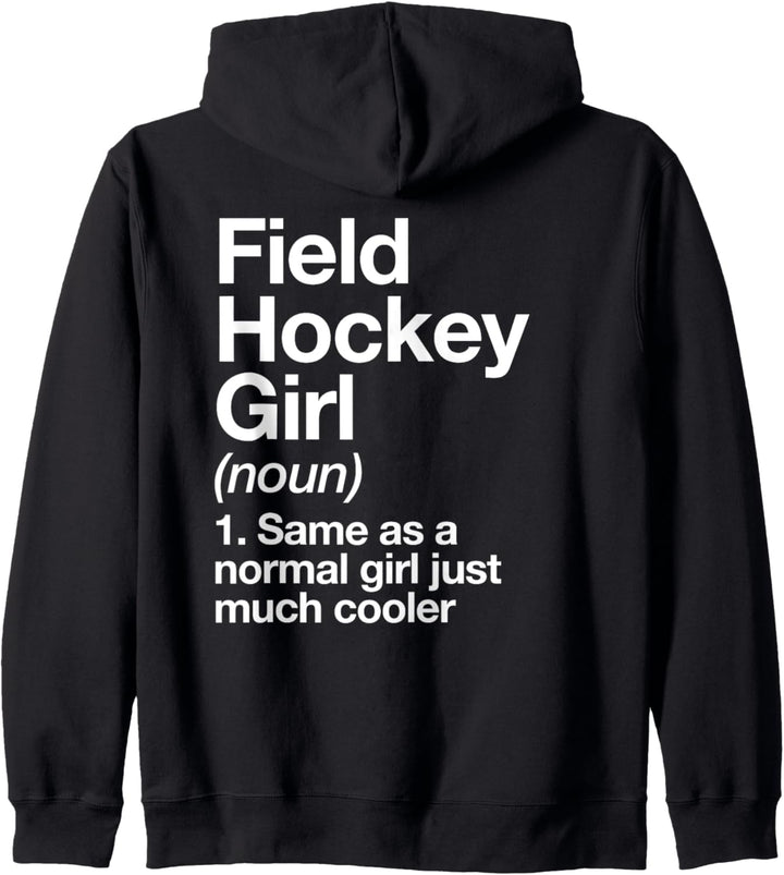 Feldhockey Mädchen Definition Funny Sport Kapuzenjacke