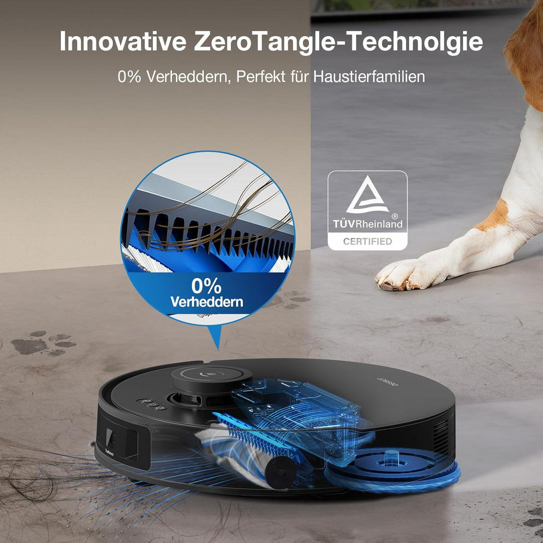 ECOVACS DEEBOT T30S PRO Saugroboter mit Wischfunktion, 11.000 Pa, ZeroTangle Technologie, 70°C heiss