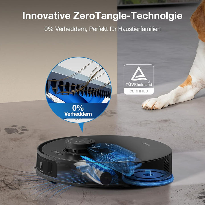 ECOVACS DEEBOT T30S PRO Saugroboter mit Wischfunktion, 11.000 Pa, ZeroTangle Technologie, 70°C heiss