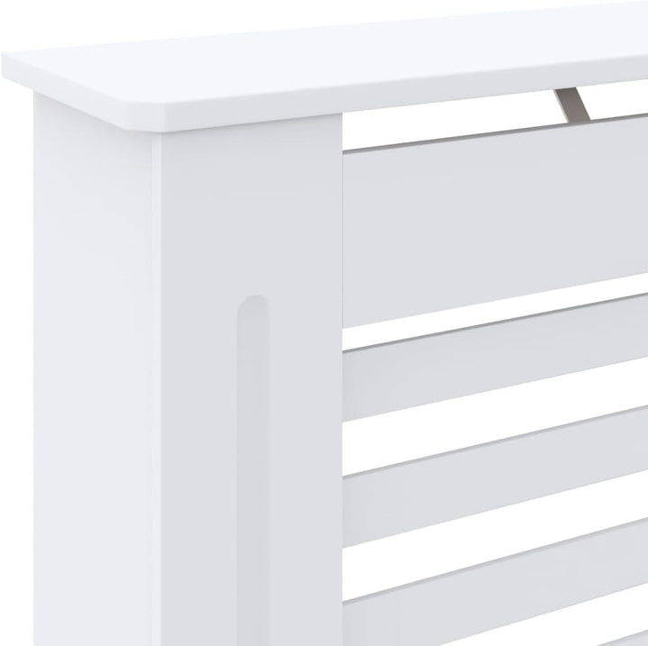 Wohnzimmer Heizkörperabdeckung 78x19x81.5 cm MDF Heizkörperverkleidung Dekorative Lamellen-Design He