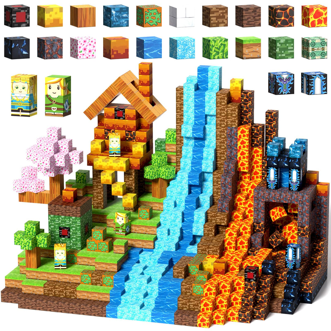Magnetische Bausteine, 150 Stück Magnetisches Spielzeug Blöcke, Magnetische Bausteine Bauspielzeug,