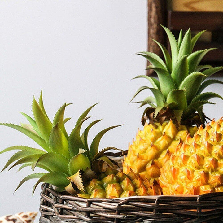 Plastik Ananas Ornament Künstliche Früchte Dekor Lebensee Ananas Spielzeug Hawaiian Obst Dekoration
