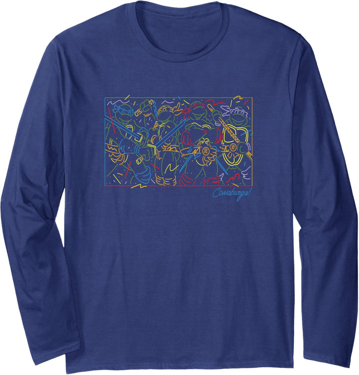 Teenage Mutant Ninja Turtles Rainbow Cowabunga Langarmshirt