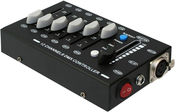 E-Lektron C-12 mni DMX Controller 12-Kanal Licht Steuerpult Lichtsteuerung