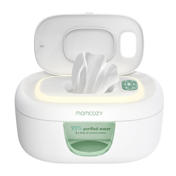 Momcozy Feuchttuch Wärmer, Federdesign, Feuchttücher Box mit grossem Fassungsvermögen, schnelles und