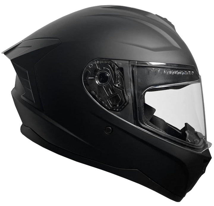Integralhelm Helm Motorradhelm RALLOX M61 Grösse M schwarz matt, M