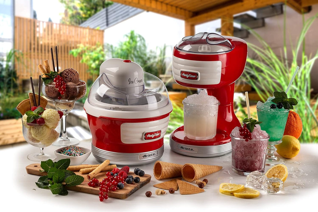 Ariete Ice Crusher Party Time 76, Eis- und Granita-Zubereiter, 30W, Eiszerkleinerer mit Abnehmbarem