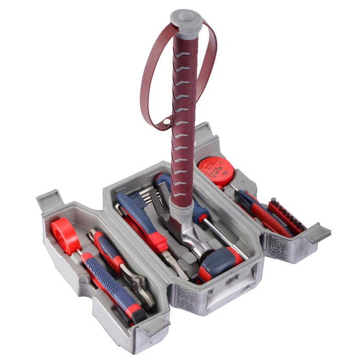 Hammer-Werkzeug-Set, tägliche Reparatur gefüllter Haushalt, Werkzeugkoffer, Zange, DIY-Reparatur-Kit