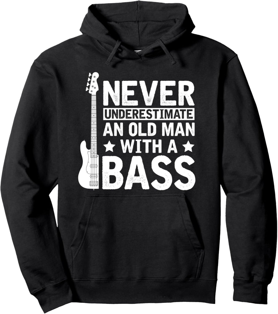 Bass Gitarrist Rentner Bassspieler Musiker Ruhestand Bass Pullover Hoodie