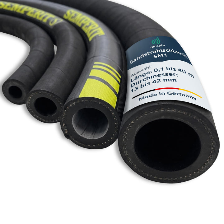 diconfa PROFI Sandstrahlschlauch SM1® STRAHLMEISTER® nach Mass - Durchmesser 13mm bis 42mm - Länge: