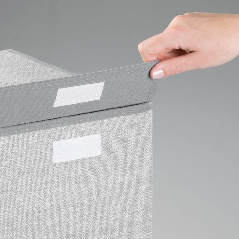 mDesign 2er-Set Wäschetruhe aus atmungsaktivem Polypropylen – Design Wäschekorb für Waschküche, Bad