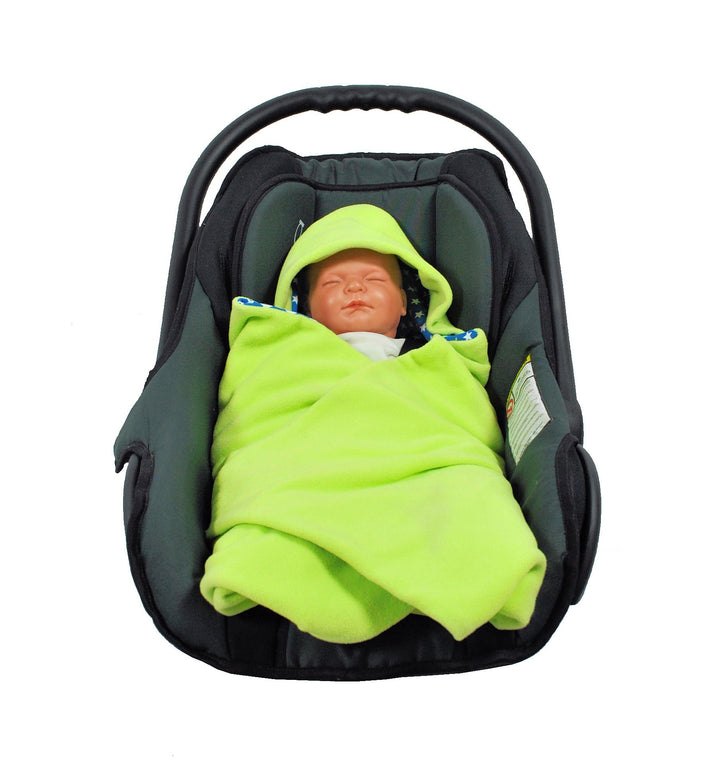 HOBEA-Germany Fusssack Einschlagdecke für die Babyschale Babyschalenfusssack Winter, Farben Winterde
