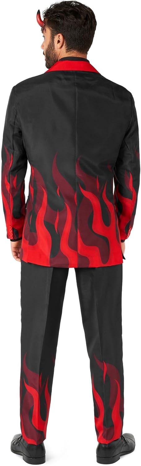 Suitmeister Herren-Weihnachtsanzug – hässliches Festtagsoutfit – bestehend aus Blazer, Hose und Kraw