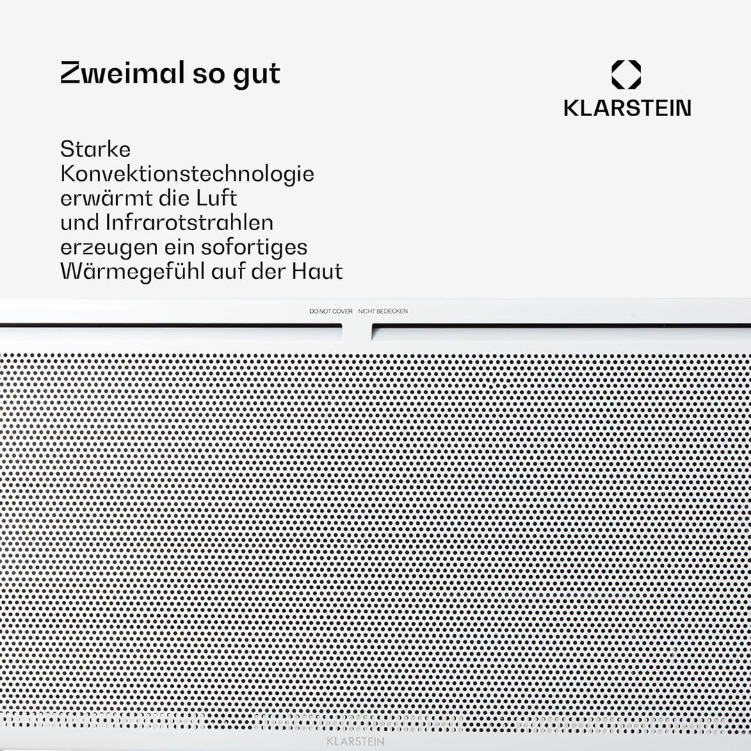 Klarstein Elektroheizung, Konvektor & Infrarotheizung Freistehend, Elektroheizung Energiesparend, Er