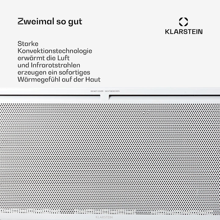 Klarstein Elektroheizung, Konvektor & Infrarotheizung Freistehend, Elektroheizung Energiesparend, Er
