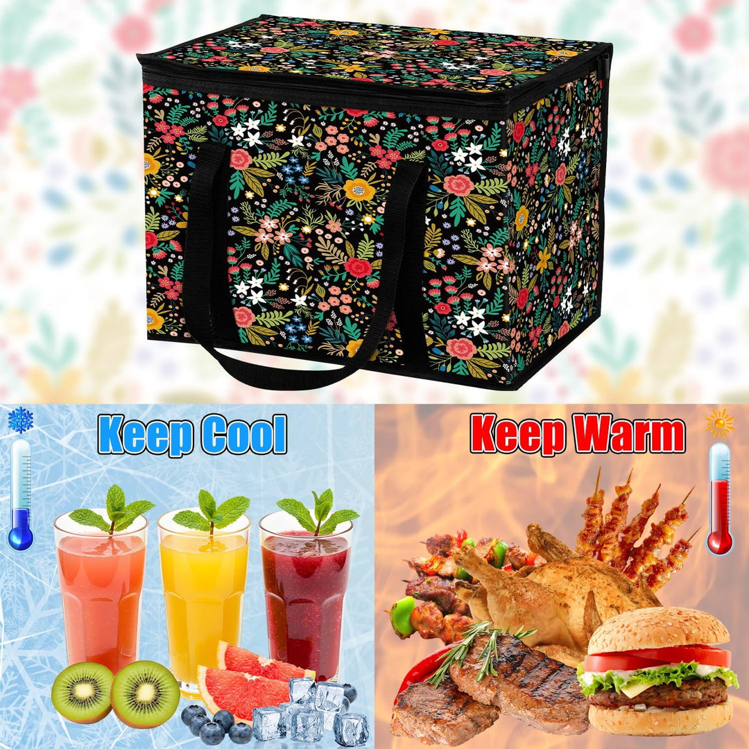 Kühltasche 40L Faltbar Picknicktasche Isolierte Picknick-Lunch-Thermotasche mit stabilen Griffen und