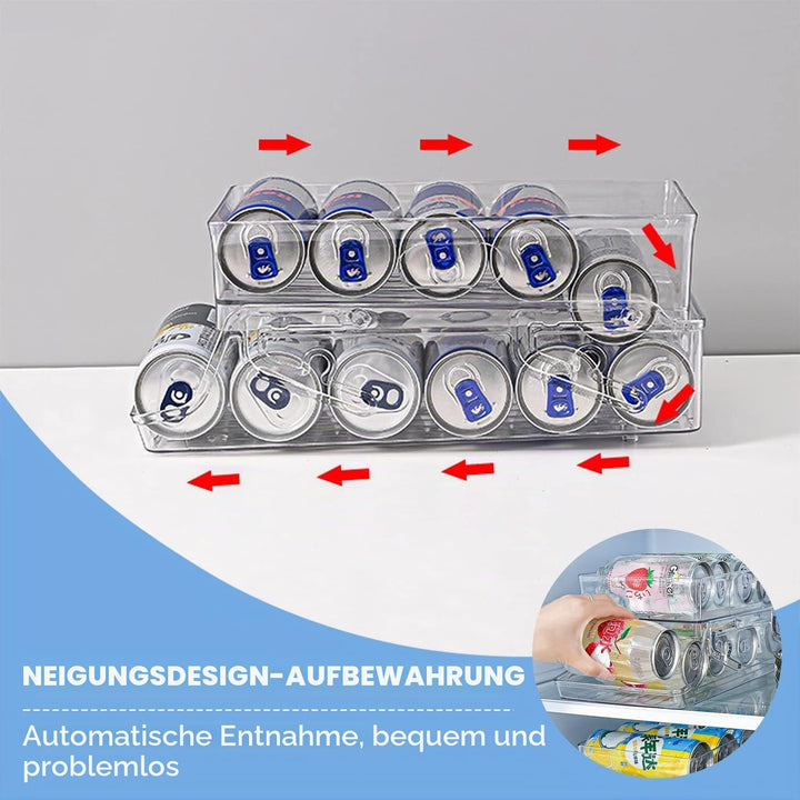 Lighterday Dosen Kühlschrank Organizer Doppelt Dosenspender Kühlschrank Dosen Fridge Organizer Geträ