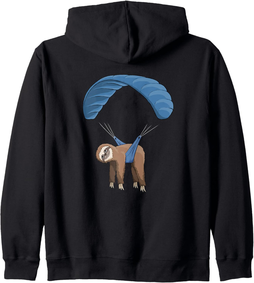 Gleitschirm Skydiving Paragliding Funky Fliegendes Faultier Kapuzenjacke