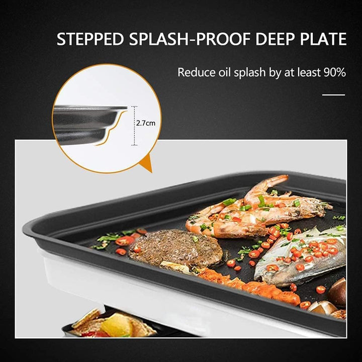 HengBO Raclette Grill für 6 8 10 Personen mit 8 Rraclette Pfannen 4 4 Holzspatel Antihaft-beschichte