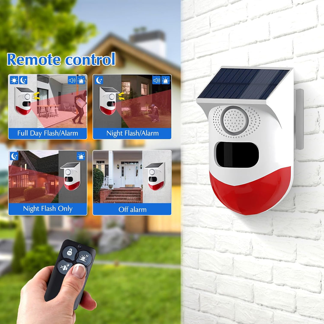 Yasorn Smart Bewegungsmelder Alarm, Bewegungssensor mit Fernbedienung, 120 dB Infrarot Sensor Reichw